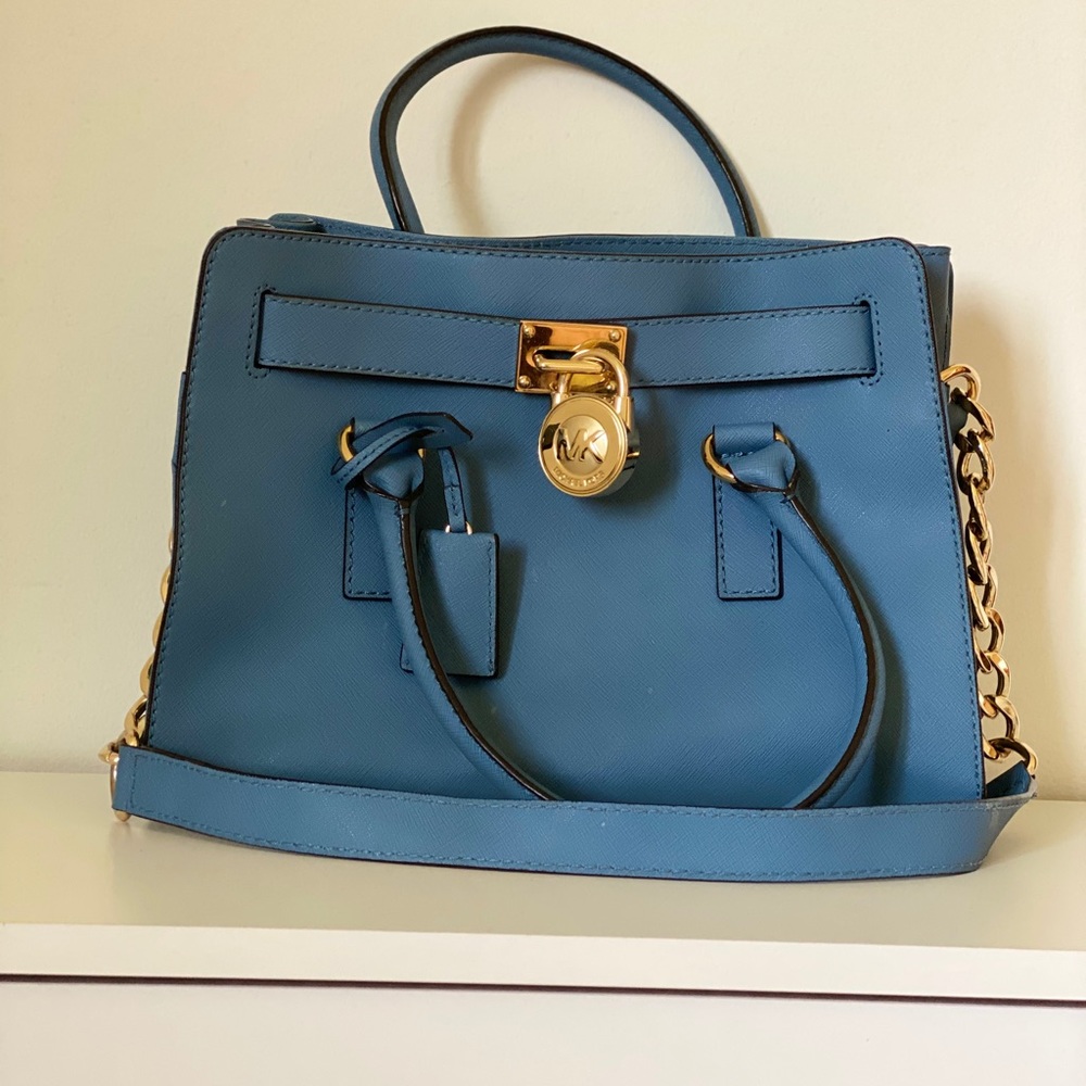 Blue Michael kors purse